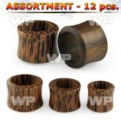 4b2key double flared coconut sono wood flesh tunnels ear lobe piercing