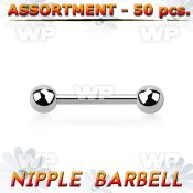 4b2kk94 of surgical steel nipple barbell 1 6mm 5mm ball nipple piercing