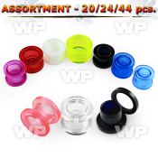 4b2ksz acrylic screw fit flesh tunnels ear lobe piercing