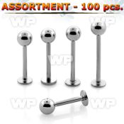 4b2pz1 surgical steel labret studs 1 2mm 4mm ball lower lip piercing