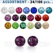 4b2ze0 3mm multi crystal balls 1 2mm threading clear epoxy cov 