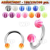 4b2zll surgical steel cbr horseshoes 1 2mm 3mm acrylic beach belly piercing