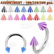 4b2zlt surgical steel cbr horseshoes 1 2mm 3mm acrylic beach belly piercing