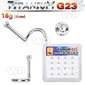 4fhu3e box w g23 titanium nose screw spirals 1mm press fit clea nose piercing