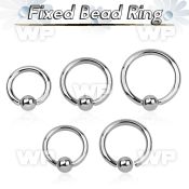 4w1ae0 surgical steel fixed bead ring 1 6mm 4mm ball ear lobe piercing