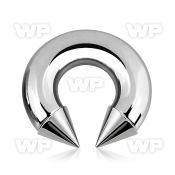 64a6upp surgical steel cbr horseshoe 10mm internally threaded belly piercing