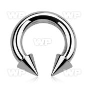 64a6uy surgical steel cbr horseshoe 4mm internally threaded 7mm belly piercing