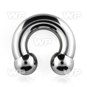 64ap surgical steel cbr horseshoe 8mm internally threaded 12m belly piercing