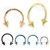 64rkp6u box w 36 pcs of 316l steel l shaped nose studs w 1 5mm ear lobe piercing