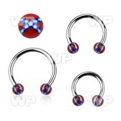 64w1f3 surgical steel cbr horseshoe 1 2mm 3mm acrylic ball scon eyebrow piercing