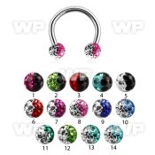 64wdazw surgical steel cbr horseshoe 1 2mm for eyebrow or lip belly piercing