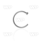 6bu3 fake surgical steel clip on nose ring 1mm belly piercing