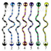 817re0 zebra striped ion plated 316l steel industrial zig zag 