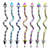 817rue0 zebra striped ion plated 316l steel industrial zig zag 