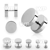 8ma1 steel fake plug out o ring belly piercing