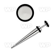 8rm surgical steel fake taper o ring s size 6mm ear lobe piercing