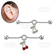 8u110 316l steel industrial loop barbell 1 6mm 5mm balls dang 