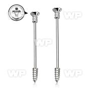 8u13xe9 surgical steel industrial barbell 14g 1 6mm cross screw ear piercing others