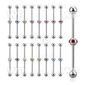 8u13xek 316l steel industrial barbell 1 6mm 5mm ballson both sid 