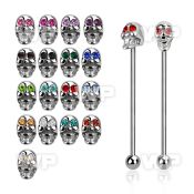 8u13xkz surgical steel industrial barbell 1 6mm a casted surgica ear piercing others