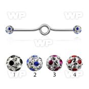 8u4das7 316l steel industrial loop barbell 1 6mm 5mm multi cryst 