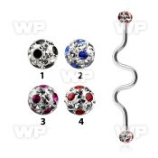 8u7das7 316l steel industrial zig zag barbell 1 6mm 5mm multi 
