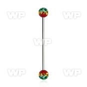 8udasa 316l steel industrial barbell 1 6mm 5mm ferido glued mul 