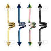 8ur66us ion plated surgical steel industrial twister barbell ear piercing others