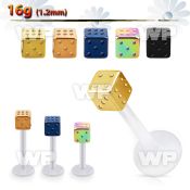 albtd4 bio  flex labret w 4mm pvd plated steel dice