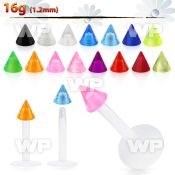 albuvcn3 bioflex labret w a 3mm cone