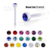 anbbc2 bio  flex nose bone w 2mm bezel set swarovski crystal