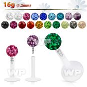 b48da0 bio flex labret 1 2mm 316l steel push in 4mm ferido glue lower lip piercing