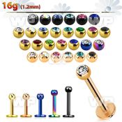 b4rc4ks ion plated 316 steel labret 1 2mm tiny 2 5mm press fit lower lip piercing