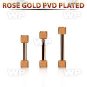 bbettd25 rose gold steel eyebrow barbell w 2 2.5mm dices