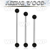 bbinar5 organic industrial barbell w 5mm areng wood balls