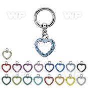 bcrg497 316l steel bcr 1.6mm w a crystal studded heart