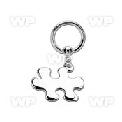 bcrg615 steel bcr 1.6mm w a autism awareness symbol (jigsaw)