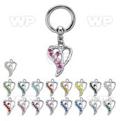 bcrghrc2 316l steel bcr 1.6mm w a heart design w crystals on side