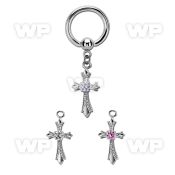 bcrgz379 316l steel bcr 1.6mm w a vintage style cross
