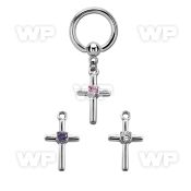 bcrgz394 316l steel bcr 1.6mm w a cross w round prong set cz