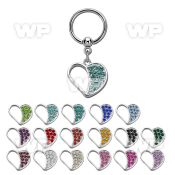 bcrs494 316l steel bcr 1.2mm w a heart with crystals