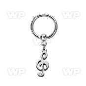 bcrs709 316l steel bcr 1.2mm w a musical note