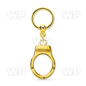 bcrtg765 anodized steel ball closure ring 1.6mm dangling handcuff