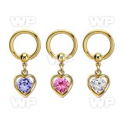 bcrtgz4 anodized steel ball closure ring 1.6mm dangling heart cz