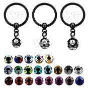 bcrtsmj black steel bcr 1.2mm w multi jewel ball