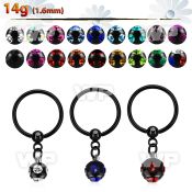 bcrtsmj black steel bcr 1.2mm w multi jewel ball