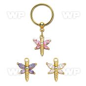 bcrtsz5 gold steel bcr 1.2mm w butterfly w cz stones