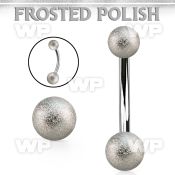 bn2fos 316l steel belly banana w 5 6mm frosted steel balls