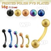 bnetfo3 anodized steel eyebrow bananaw w 3mm frosted steel balls