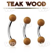 bnte5 organic belly banana w steel post w 5mm teak wood balls